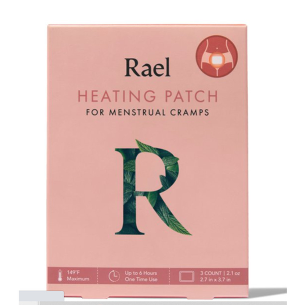 Rael Heating Patch for Menstrual Cramps 3 Count Box